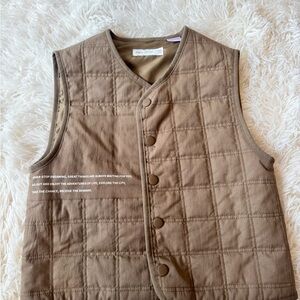 Zara Brown Quilted Vest